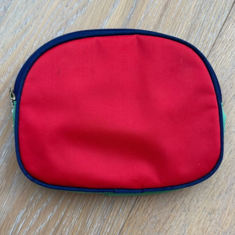 Oscar de la Renta Color block zippered Cosmetic Case